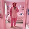 Pyžamo Onesie Kigurumi Převlek Kostým Pink Stitch XL: Náhled obrázku produktu 5