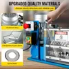 A close-up view of a wire stripping machine, highlighting its quality materials and features with text overlays. Produktbild-Vorschau