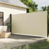 vidaXL Seitenmarkise Ausziehbar Creme 200x500 cm Produktbild-Vorschau 2