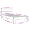 Bettgestell Sonoma-Eiche 90x190 cm Holzwerkstoff und Metall Produktbild-Vorschau 9
