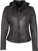 Gipsy - Damen Lederjacke Bikerjacke Lammnappa Kapuze Produktbild-Vorschau 11