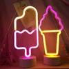 Lampe LED NEON, lampe décorative sur pied, glace dans un Voir les images du produit 3
