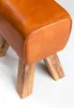 Tabouret de gymnastique FineBuy Design en cuir véritable, Voir les images du produit 4