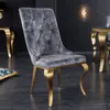 riess-ambiente Eleganter Stuhl MODERN BAROCK grau Samt mit Produktbild-Vorschau 1