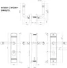 Technical drawings and dimensions of door handles. Produktbild-Vorschau