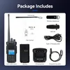 A flat lay image showing the contents of a Retevis Ailunce HD2 ham radio package against a dark blue and white background. Podgląd zdjęcia produktu