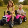 Trattore elettrico Baby Mix Erick con telecomando rosa Anteprima dell’immagine prodotto 3