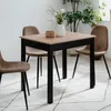 Küchentisch Capri - 90x67x76cm - Eiche Nachbildung/schwarz Produktbild-Vorschau 7