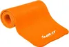 An orange yoga mat rolled up on a white background. Podgląd zdjęcia produktu