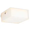 A white, rectangular LED ceiling light fixture is shown against a white background. Produktbild-Vorschau