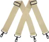 Hosenträger 5 cm Extra Breit 4 Haken Herren Beige Produktbild-Vorschau 1