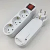 3-Fach EU Steckdosenadapter Mit Schalter,3-fach Rund Produktbild-Vorschau 2