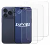 A smartphone and screen protectors are displayed against a white background. Produktbild-Vorschau
