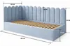 Dětská postel JUNIOR 120x200, nástěnné panely, modrá barva, Náhled obrázku produktu 3