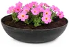 Runde bauchige 37 cm Pflanzschale für draussen, schwarz Produktbild-Vorschau 1