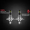 2PCS H4  LED lampen| 4000LM|6000K|80W|Auto LED Licht, Moto Produktbild-Vorschau 3