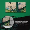 Küchenuhr Bürouhr Leinwand Uhr 60x30 Gemälde Berg Baum Produktbild-Vorschau 5
