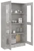 vidaXL Vitrinenschrank Betongrau 82,5x30,5x150 cm Produktbild-Vorschau 7