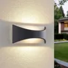 Lindby LED-Wandleuchte Mathea, 30 cm, anthrazit, Alu, IP65 Produktbild-Vorschau 2