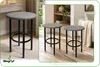 BEGRYF 2er Set Hocker 35x35x48 cm Grau Kunstleder Produktbild-Vorschau 4