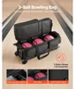 Borsa da bowling SucceBuy per 3 palle con ruote, scomparto Anteprima dell’immagine prodotto 2