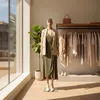 Relaxdays Schaufensterpuppe weiblich, lebensgroß, 175 cm, Produktbild-Vorschau 2