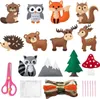 A collection of felt animal craft kits and supplies. Produktbild-Vorschau