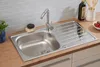 Edelstahl Einbauspüle Spülbecken Küchenspüle Spüle 86 x 50 Produktbild-Vorschau 1