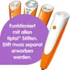 Marketing image showing several tiptoi® pens and a purple overlay with text. Anteprima dell’immagine prodotto