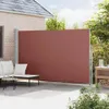 vidaXL Boční výsuvná markýza 220x500 cm hnědá Náhled obrázku produktu 3