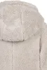 A close-up view of the back of a sherpa jacket. Produktbild-Vorschau