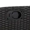 5-tlg. Garten-Essgruppe mit Kissen Schwarz Poly Rattan Produktbild-Vorschau 9