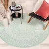 In- & Outdoor Teppich Rund - Summer Azteca Mint - Ø 100cm - Produktbild-Vorschau 3