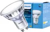 A Philips LED light bulb and its packaging are shown against a white background. Podgląd zdjęcia produktu