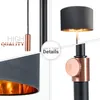 A collage of close-up shots of a floor lamp, highlighting its details and quality. Produktbild-Vorschau