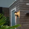Klasyczna lampa ścienna zewnętrzna czarna z czujnikiem Podgląd zdjęcia produktu 9