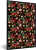 MuchoWow® MuchoWow® Gerahmtes Poster Blumen - Rot - Rosen Produktbild-Vorschau 1