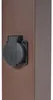 Außenleuchte RostBraun mit Klarglas 80cm IP44 mit Steckdose Produktbild-Vorschau 7