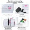A collage of images showcasing the features of a sewing machine. Produktbild-Vorschau