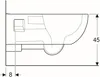 Geberit GE Renova Comfort Wand-WC Tiefspüler Produktbild-Vorschau 2