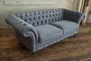 Chesterfield Couch Textil  Stoff Designer Sofa Möbel Edles Produktbild-Vorschau 5