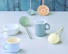 Mestolo forato Riess Ø9cm Smalto verde Nilo pastello Anteprima dell’immagine prodotto 7