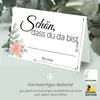 50 Tischkarten Schön dass du da bist Floral, Rose Love Produktbild-Vorschau 4