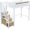 Kovová půdní postel Sweiko 90 x 200 cm, jedinečná Náhled obrázku produktu 9