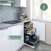 bremermann Jeu de 2 tiroirs télescopiques - 45 cm avec Voir les images du produit 2