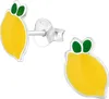 Ohrstecker 925 Sterling Silber mit Zitrone Produktbild-Vorschau 1