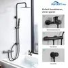 Auralum Duschsystem mit Umsteller,Regendusche Quadratisches Produktbild-Vorschau 12