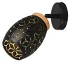 Applique murale, métal, noir, doré, E14, orientable, L 27 Voir les images du produit 5