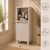 Badezimmerschrank Stehend, MDF 18 mm, Soft-Close, 3 Regale, Produktbild-Vorschau 4