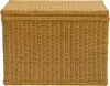 KRINES HOME Wäschesortierer aus echtem Rattan mit 3 Fächern Produktbild-Vorschau 2